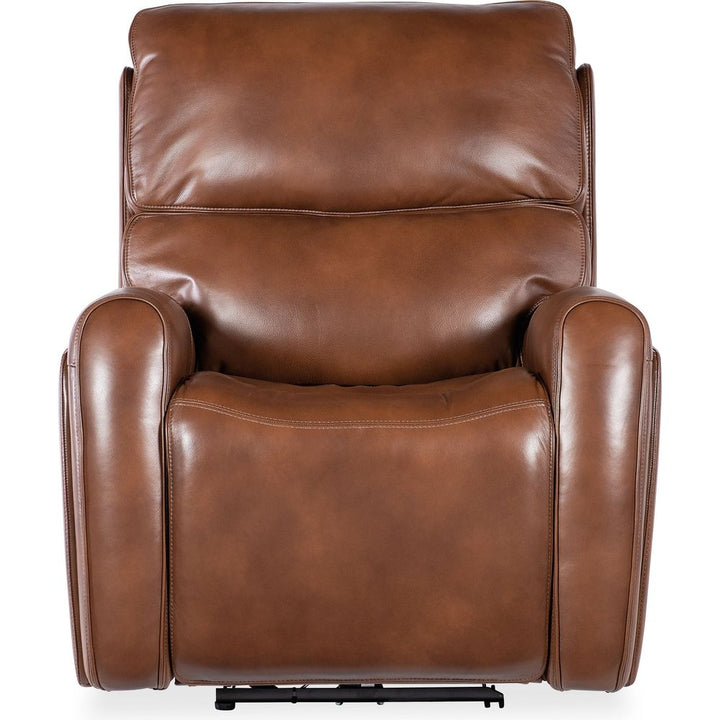 Lounge Chairs: Recliners Crosby Zero Gravity Power Recliner with Power Headrest and Lumbar - Brown