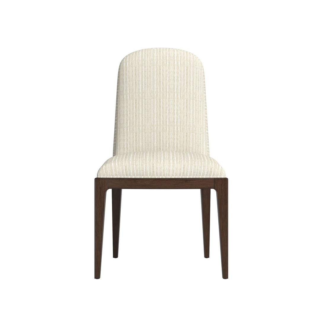 Verge Upholstered Side Chair — Handcrafted Walnut