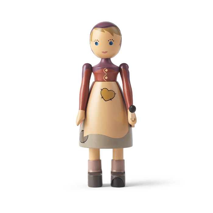 Kay Bojesen The Little Match Girl, Beech, H: 5.7"