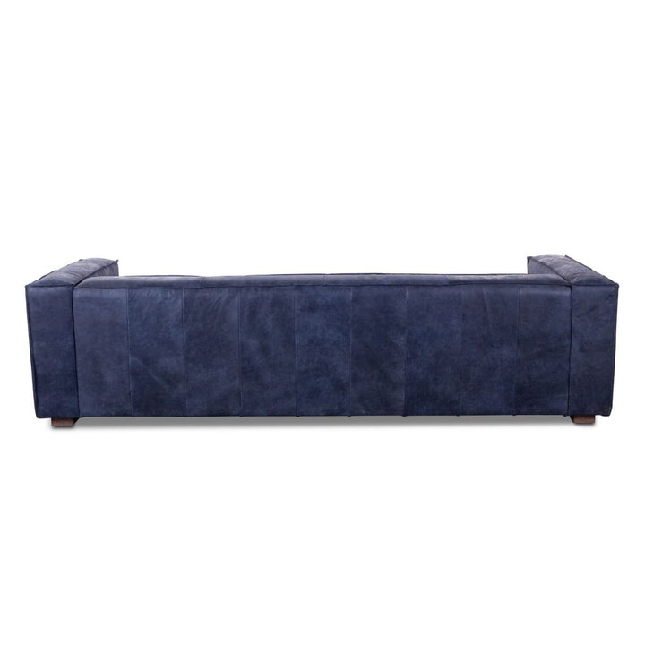 Milano 106" Italian Blue Leather Sofa-Home Trends & Designs-HOMETD-G201-34004-493-Sofas-3-France and Son
