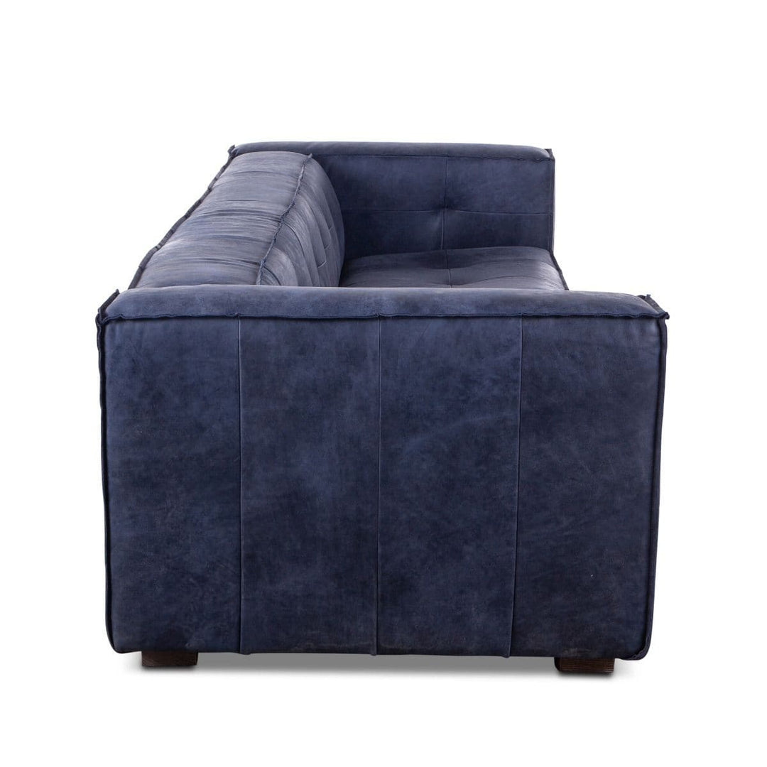 Milano 106" Italian Blue Leather Sofa-Home Trends & Designs-HOMETD-G201-34004-493-Sofas-4-France and Son