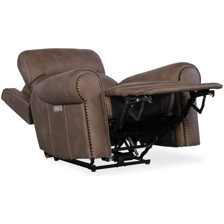 Lounge Chairs: Recliners Summit Power Recliner with Power Headrest & Lumbar - Dark Brown