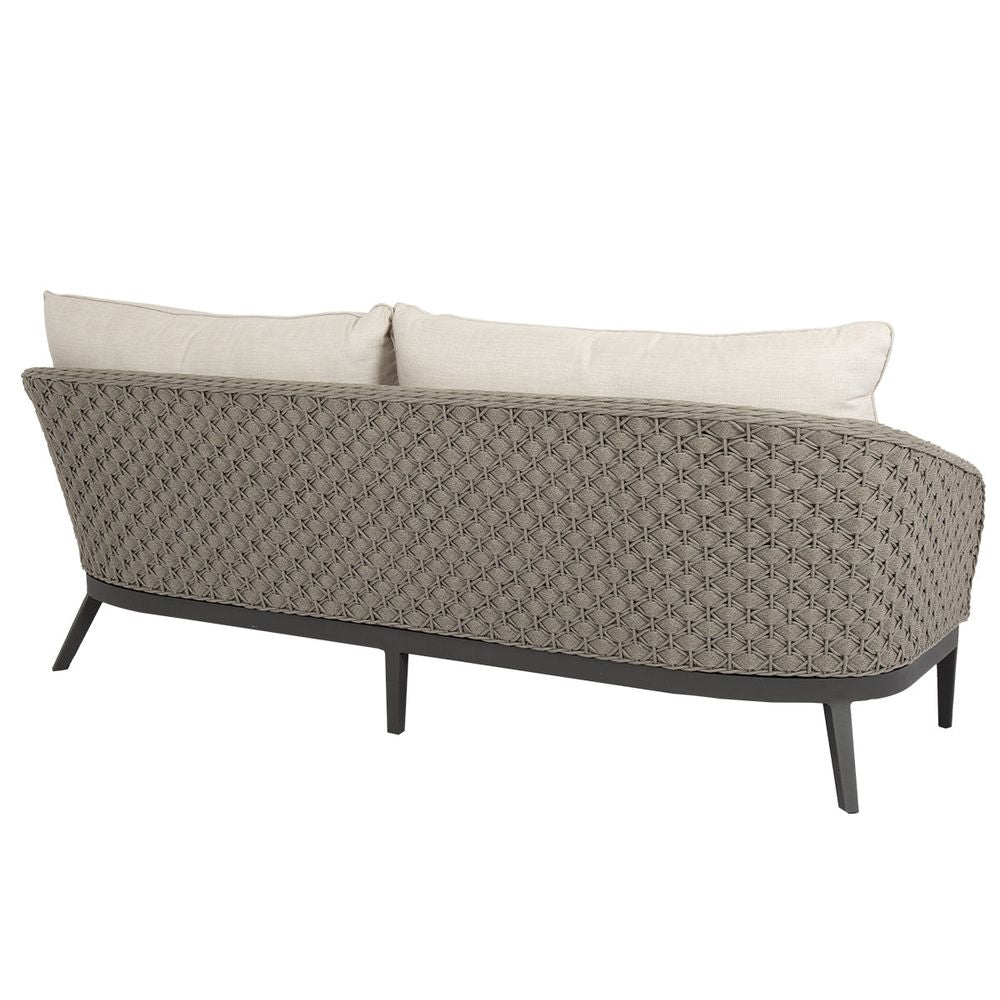 Outdoor Sofas and Sectionals Marbella Sofa in Echo Ash w/ Self Welt