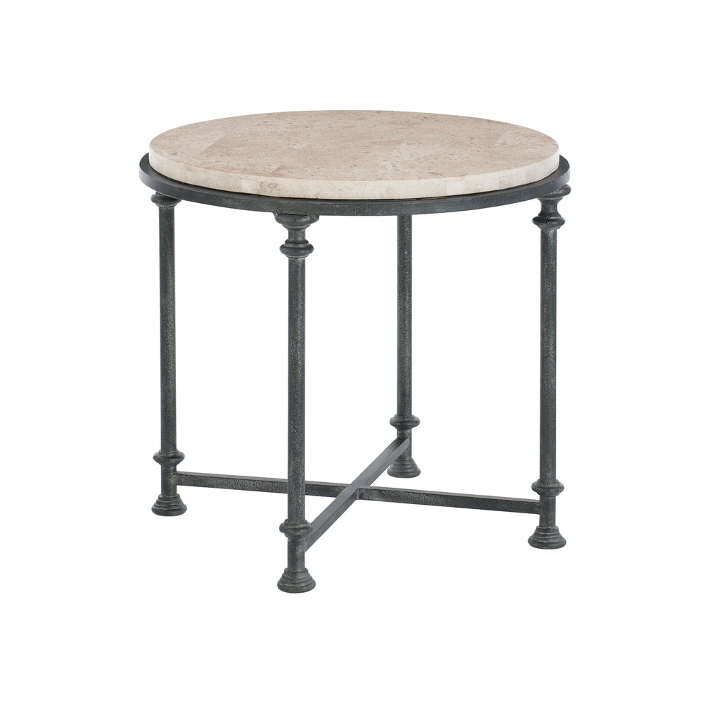 Galesbury Round Metal End Table