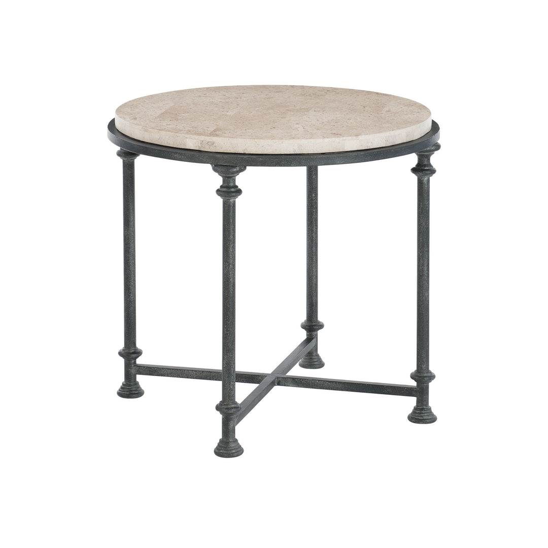 Galesbury Round Metal End Table