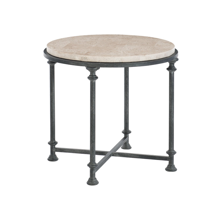 Galesbury Round Metal End Table