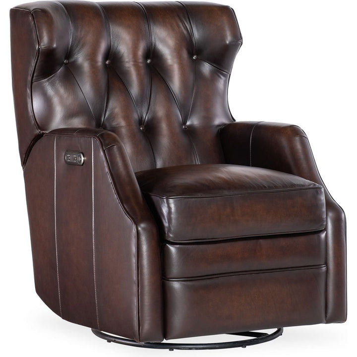 Henderson Power Swivel Glider Recliner - Dark Brown