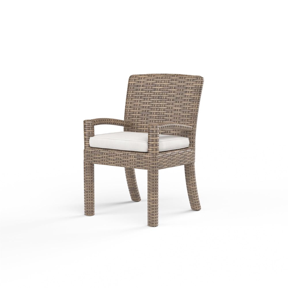 Outdoor Dining Chairs Havana Dining Chair in Canvas Flax w/ Self Welt