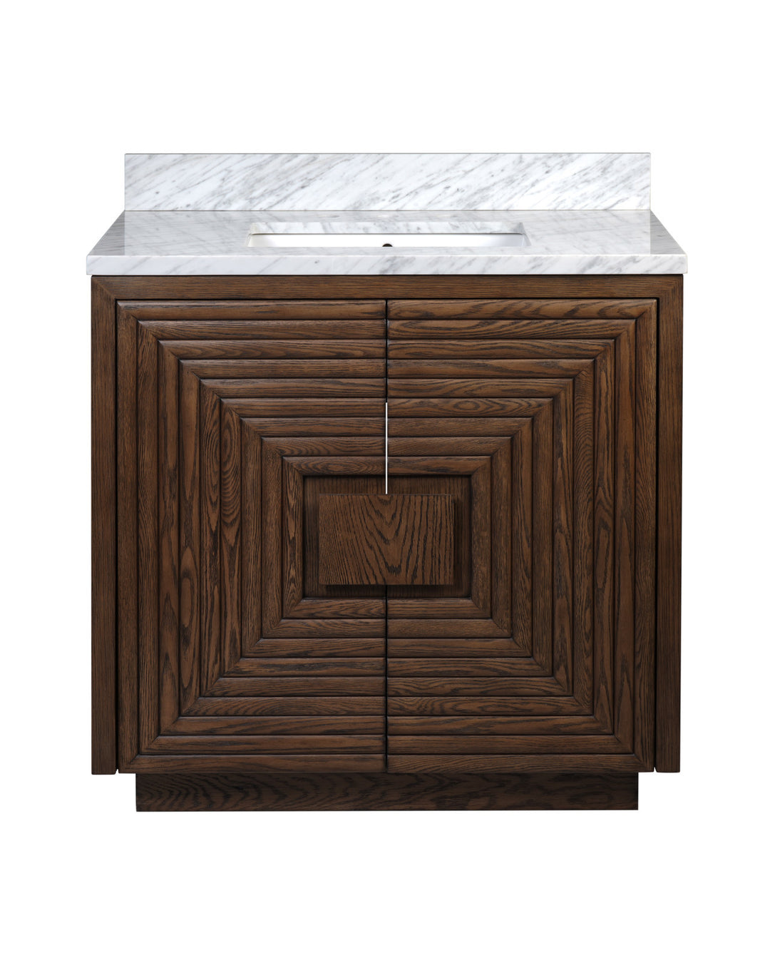 Vanities Morombe 36" Cocoa Marble Vanity with Rectangular Undermount Sink