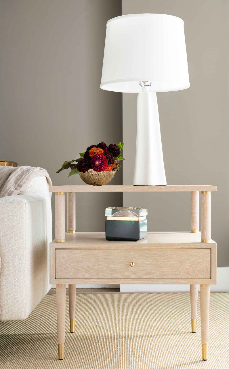 Gabriel 1-Drawer Side Table, Sand