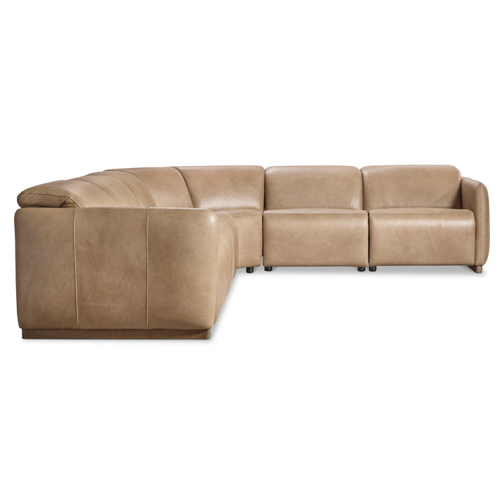 Alta 6-Piece Leather Power Motion Sectional Recliner