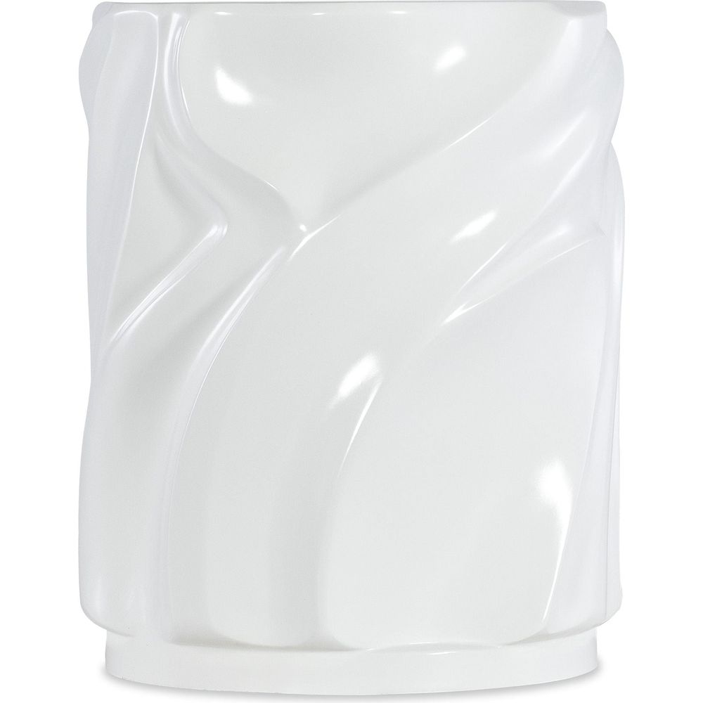 Side Tables Melange Alabaster End Table - Whites/Creams/Beiges