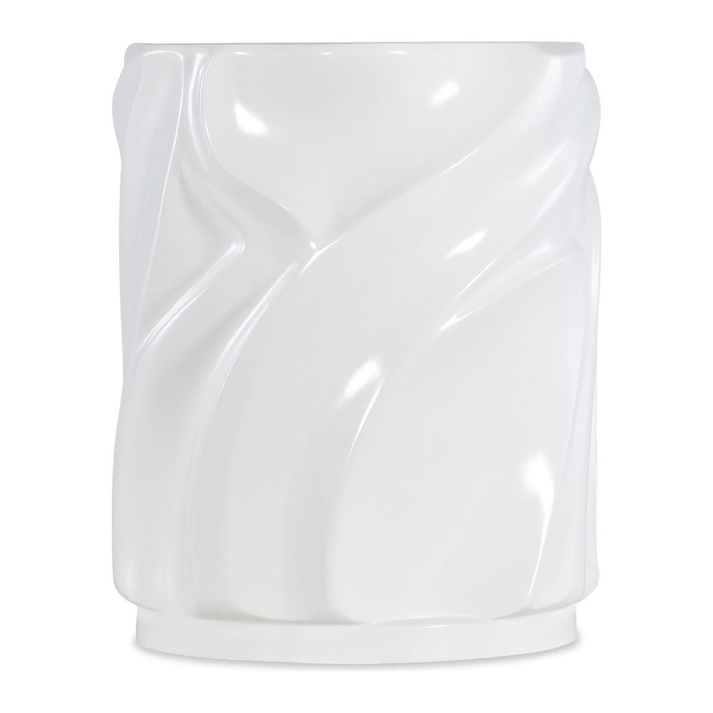 Side Tables Vibrance Alabaster End Table - Whites/Creams/Beiges