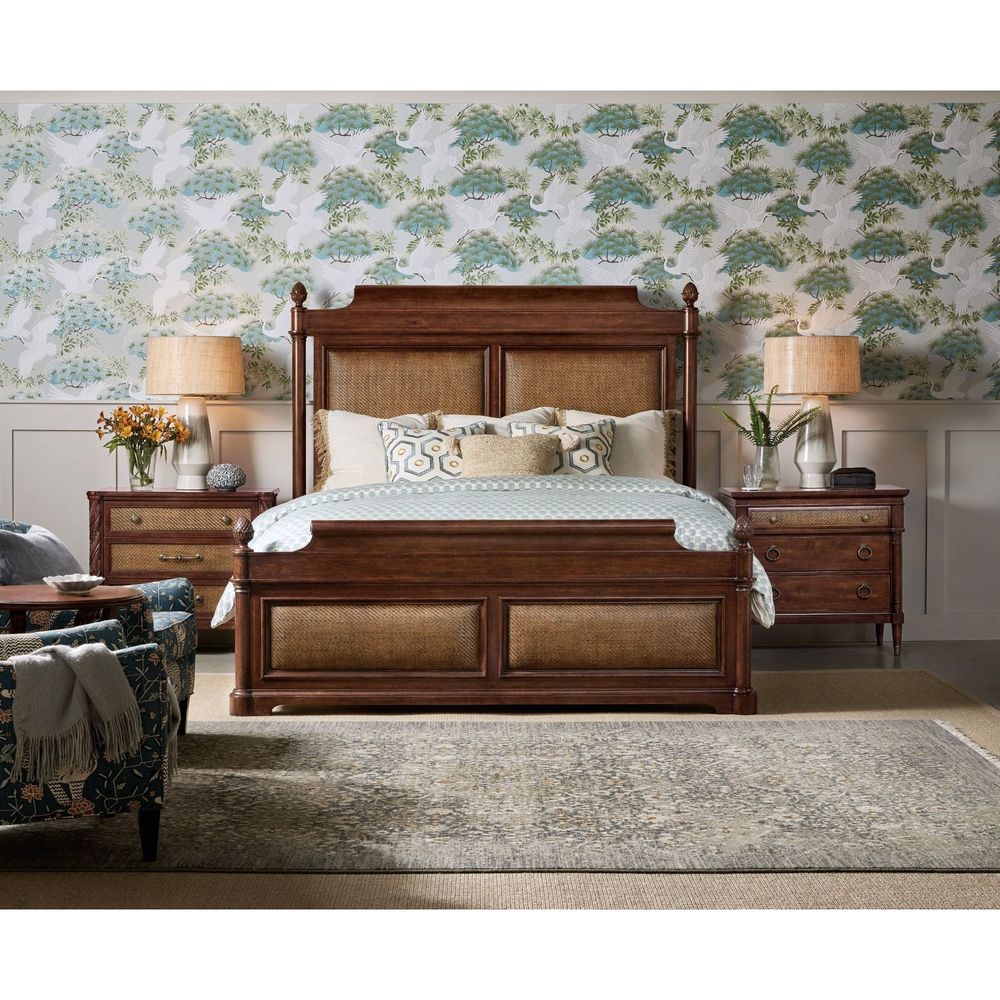 Beds Theodore King Panel Bed - Dark Wood