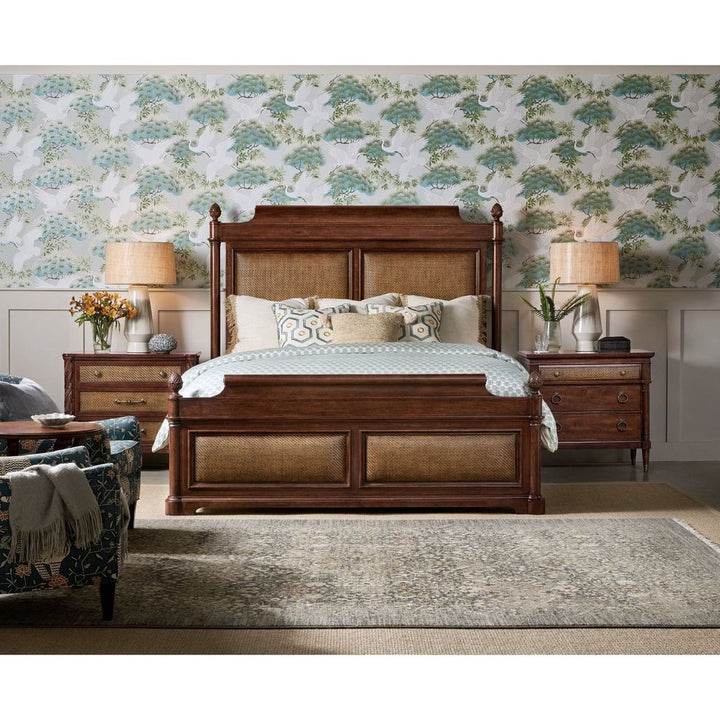 Beds Theodore King Panel Bed - Dark Wood