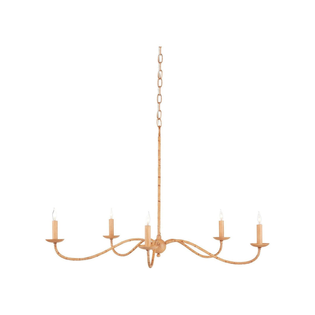 Saxon Small Tan Chandelier