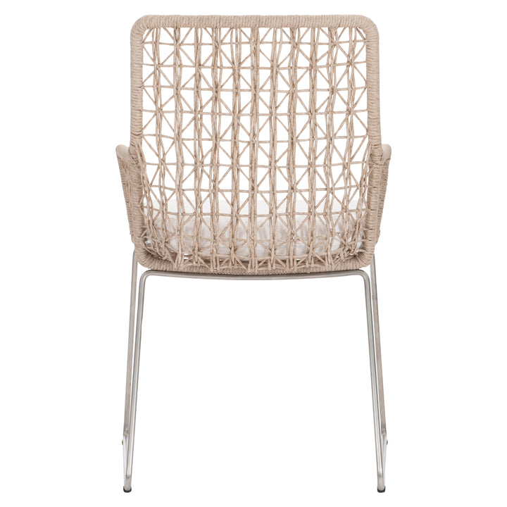 Carmel Outdoor Arm Chair with Seat Pad - Quick Ship