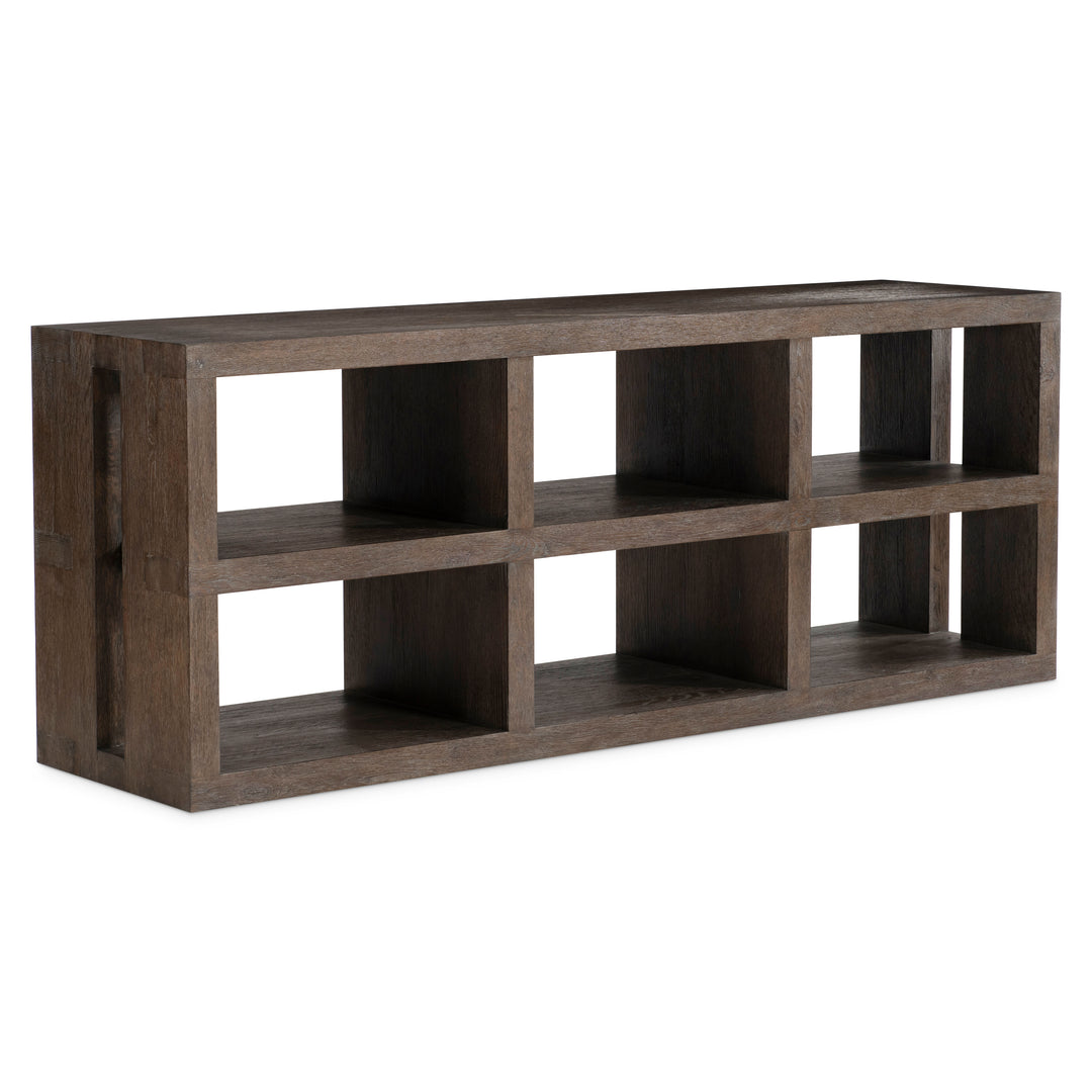Outline Console Table with Shelves