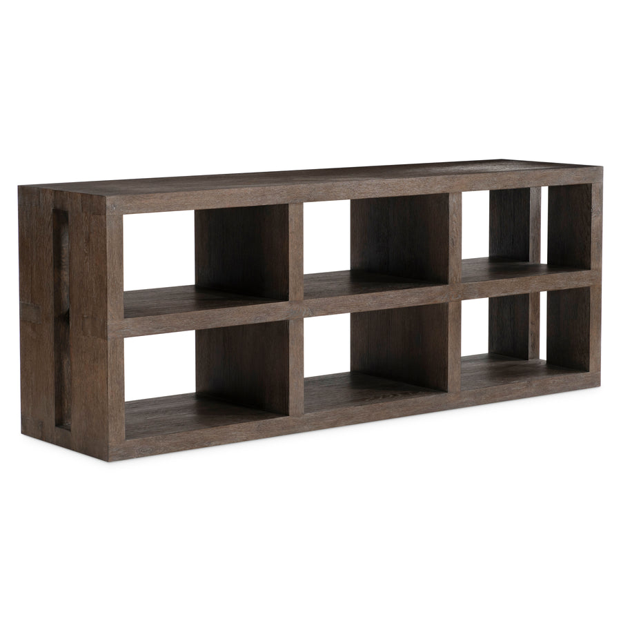 Outline Console Table with Shelves