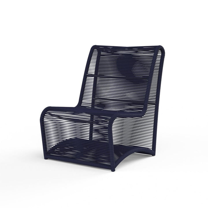 Outdoor Lounge Chairs Marino Armless in Navy
