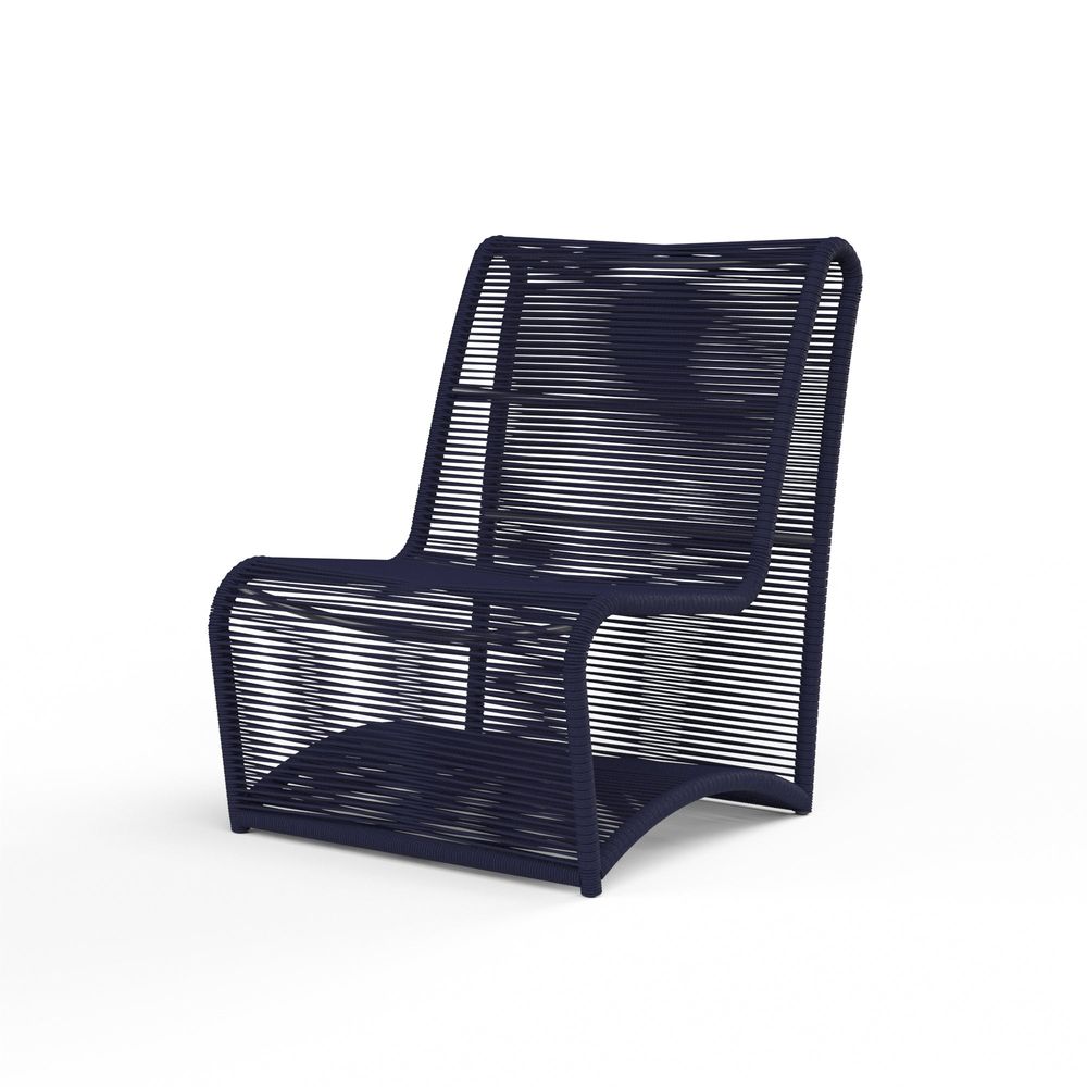 Outdoor Lounge Chairs Marino Armless in Navy