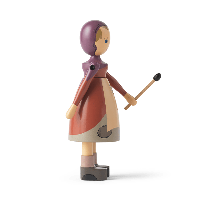 Kay Bojesen The Little Match Girl, Beech, H: 5.7"