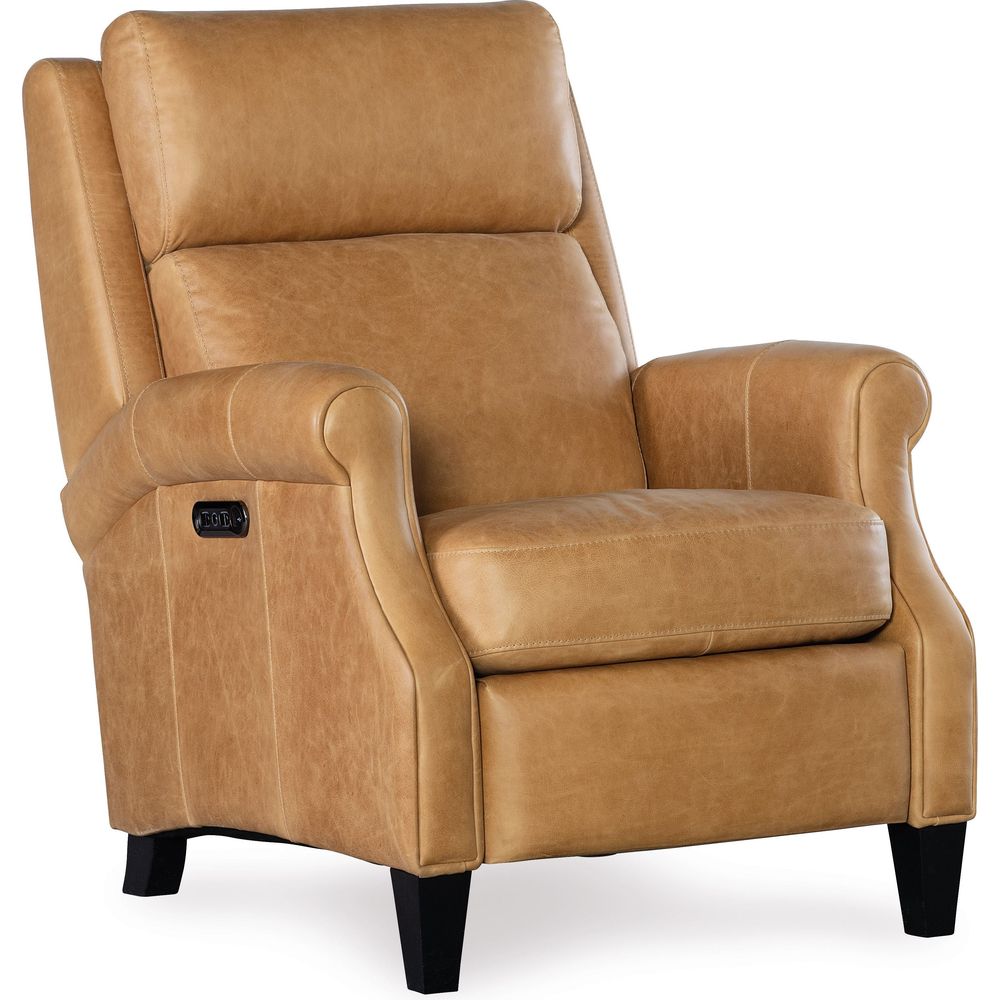 Lounge Chairs: Recliners Hurley Power Recliner with Power Headrest - Brown