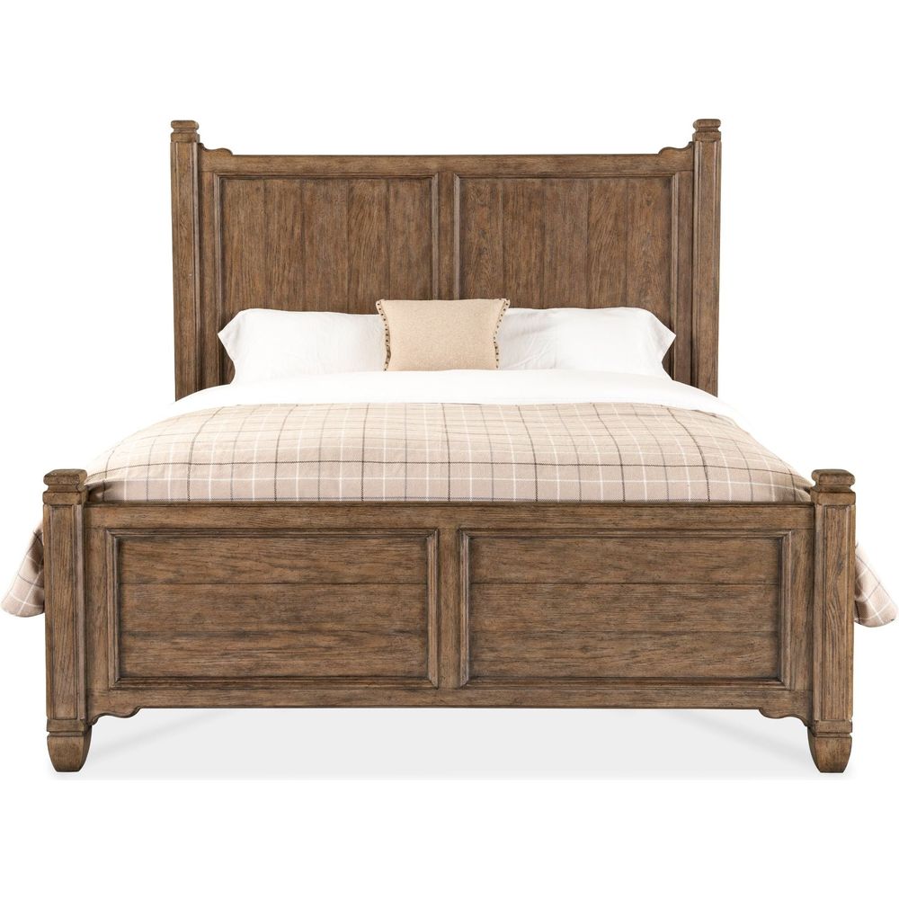 Beds Americana Queen Panel Bed - Medium Wood