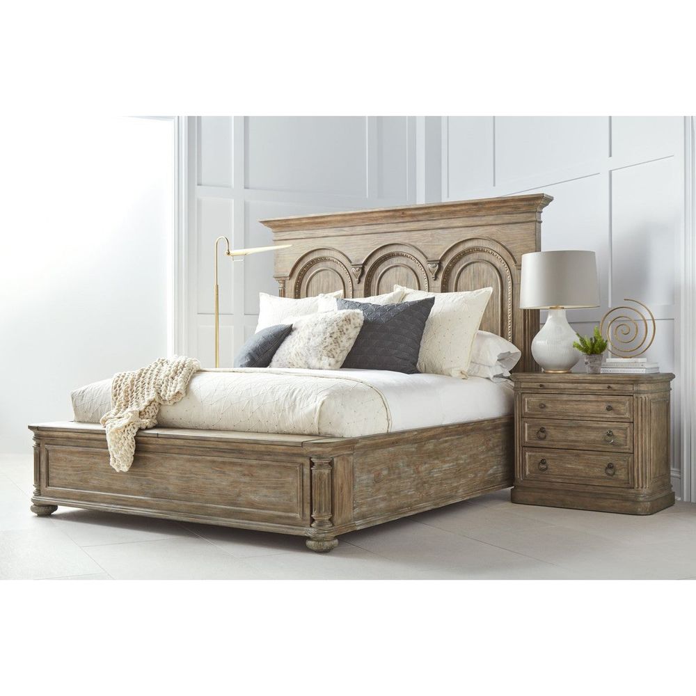 Beds Architrave King Panel Bed - Brown