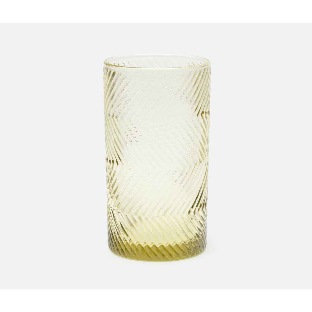 Finley Sage Green Highball Glass Hand Blown Pack/6