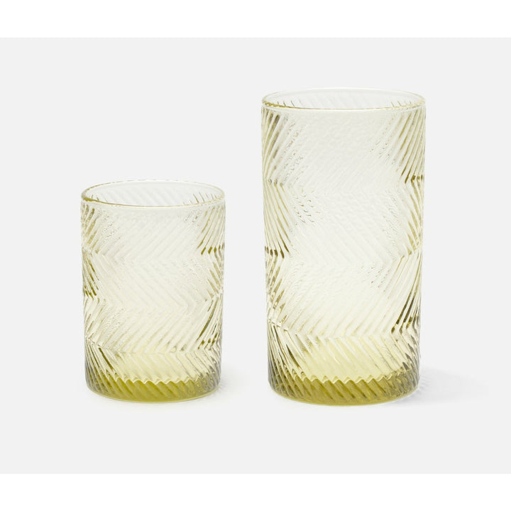 Finley Sage Green Highball Glass Hand Blown Pack/6