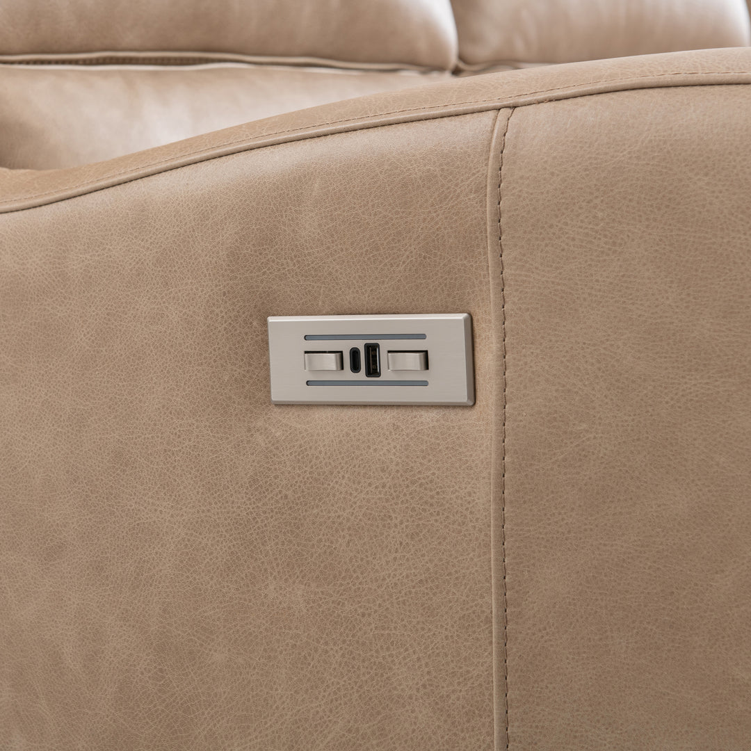 Ventura Leather Power Motion Sofa Recliner