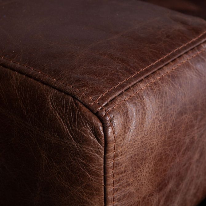 Portofino 41" Leather Arm Chair-Home Trends & Designs-HOMETD-GPF-IACH-GEI-Lounge ChairsGeisha Brown-5-France and Son