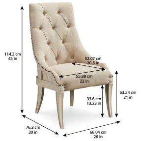 Arch Salvage Reeves Host Chair - Beige