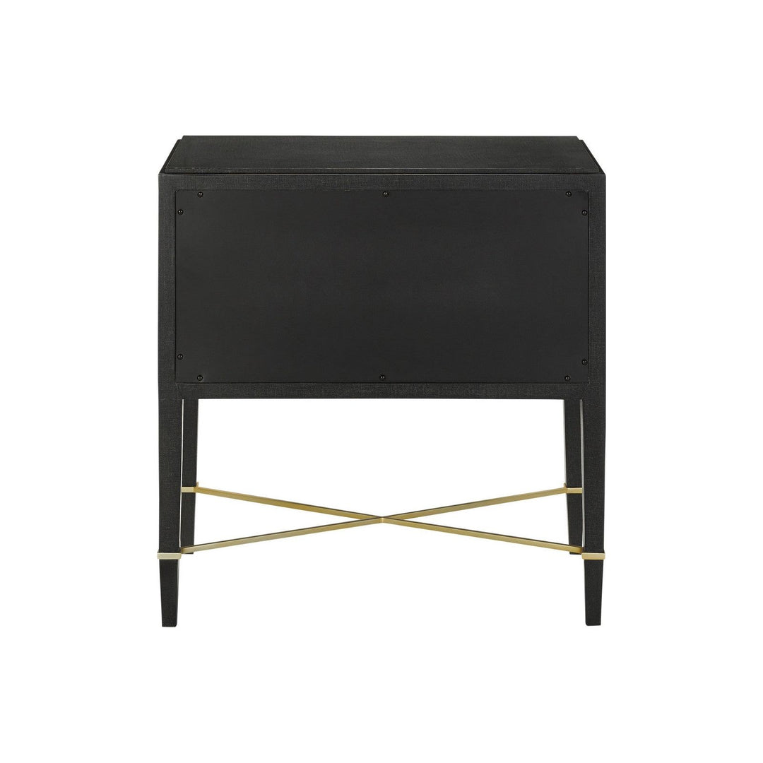 Verona Black Nightstand