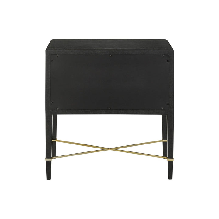 Verona Black Nightstand