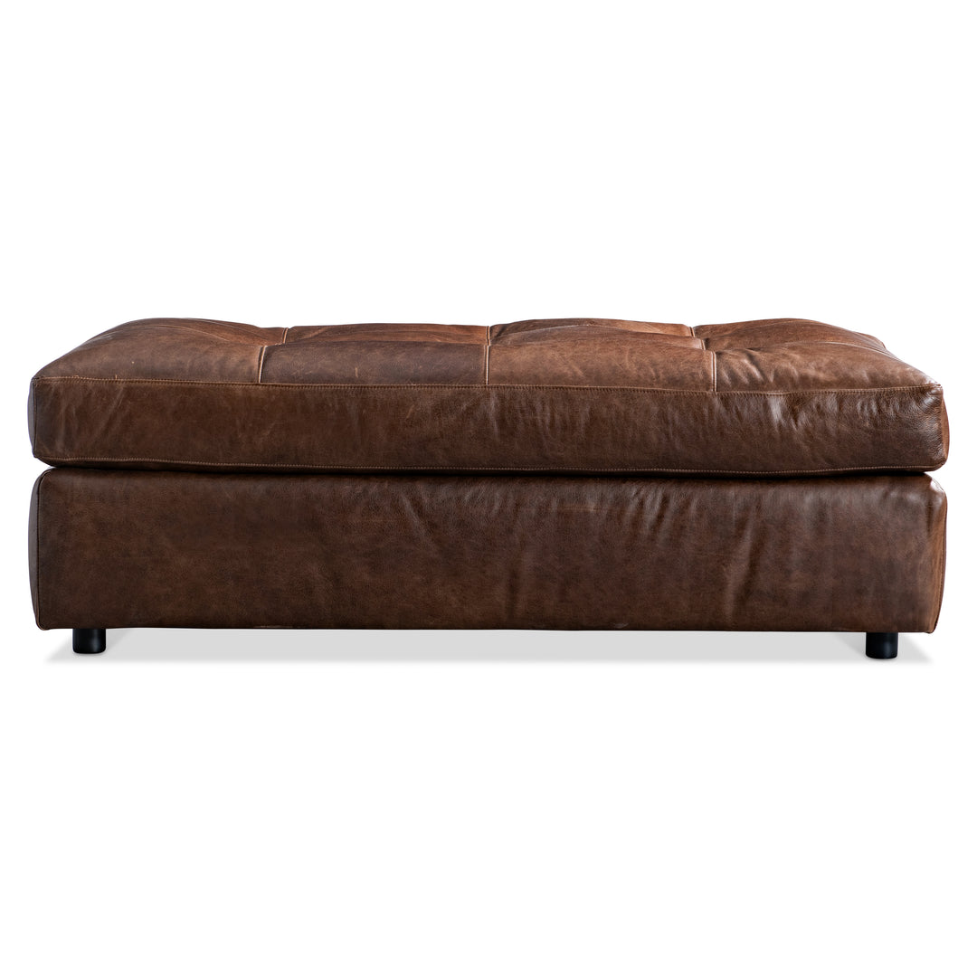 Nest Leather Ottoman