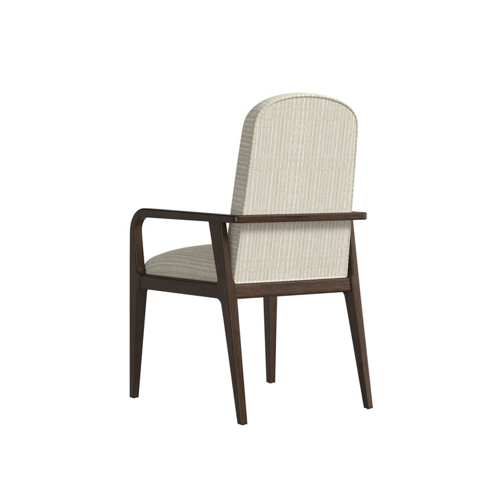 Verge Upholstered Arm Chair — Handcrafted Walnut