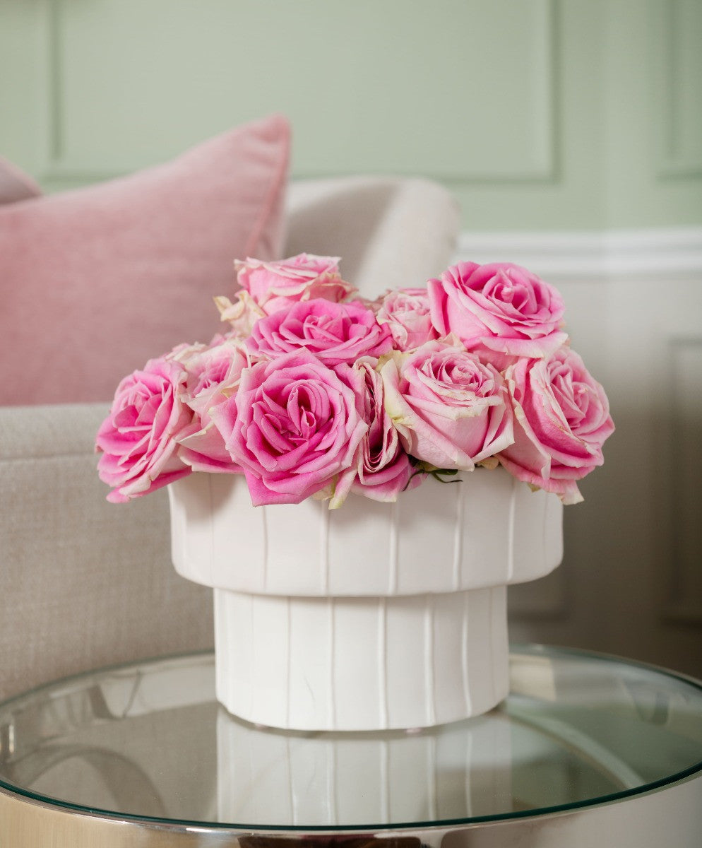 Girasol Vase, Blanc de Chine