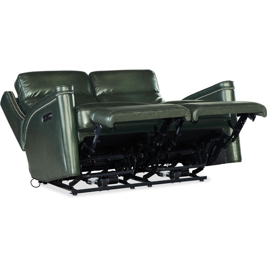 Sofas: Recliners Tennyson Power Loveseat with Power Headrest - Green