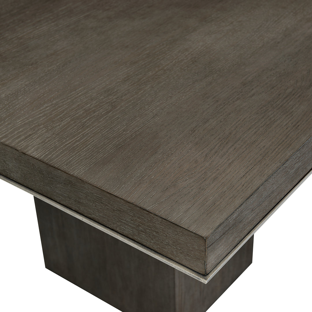 Linea Rectangular Dining Table in Cerused Charcoal