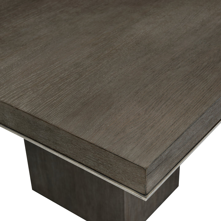 Linea Rectangular Dining Table in Cerused Charcoal
