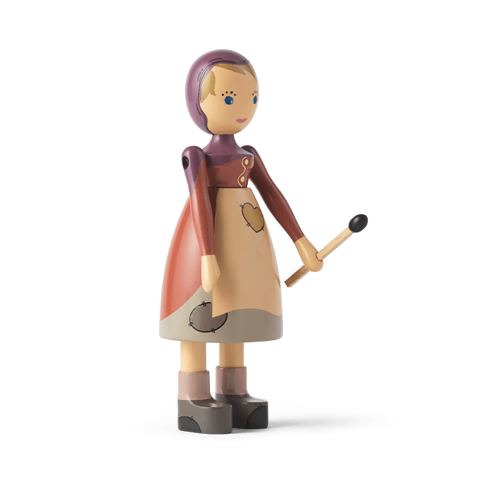 Kay Bojesen The Little Match Girl, Beech, H: 5.7"