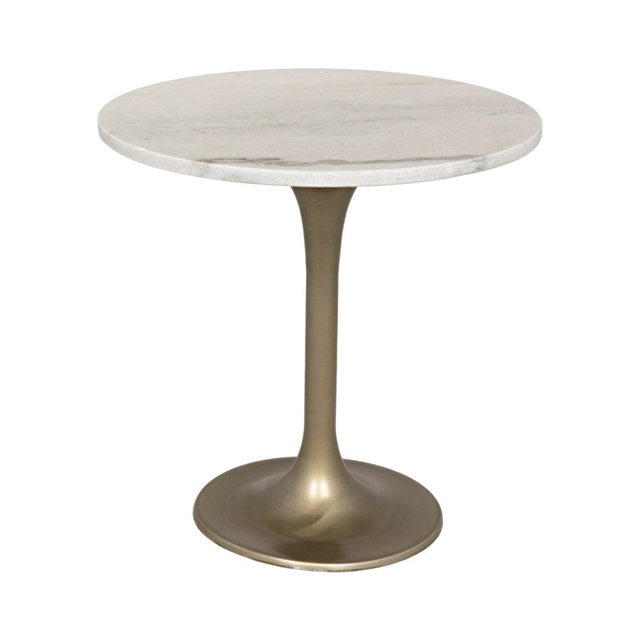 Laredo Bistro Table-Noir-NOIR-GTAB514MB-20-Dining Tables20"-Antique Brass & Quartz-19-France and Son