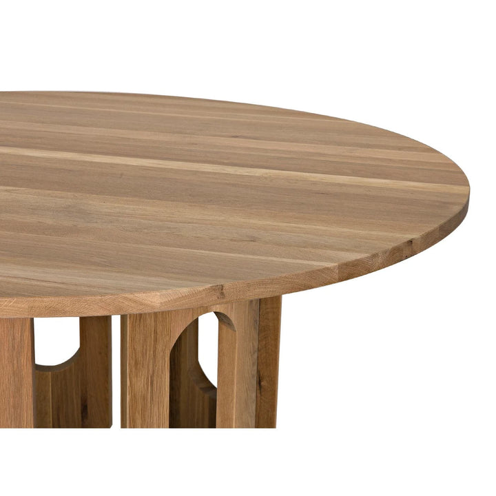 Kirill Table - White Oak-Noir-NOIR-GTAB595WO-Dining Tables-3-France and Son
