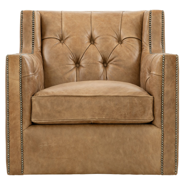 Candace Leather Swivel Chair