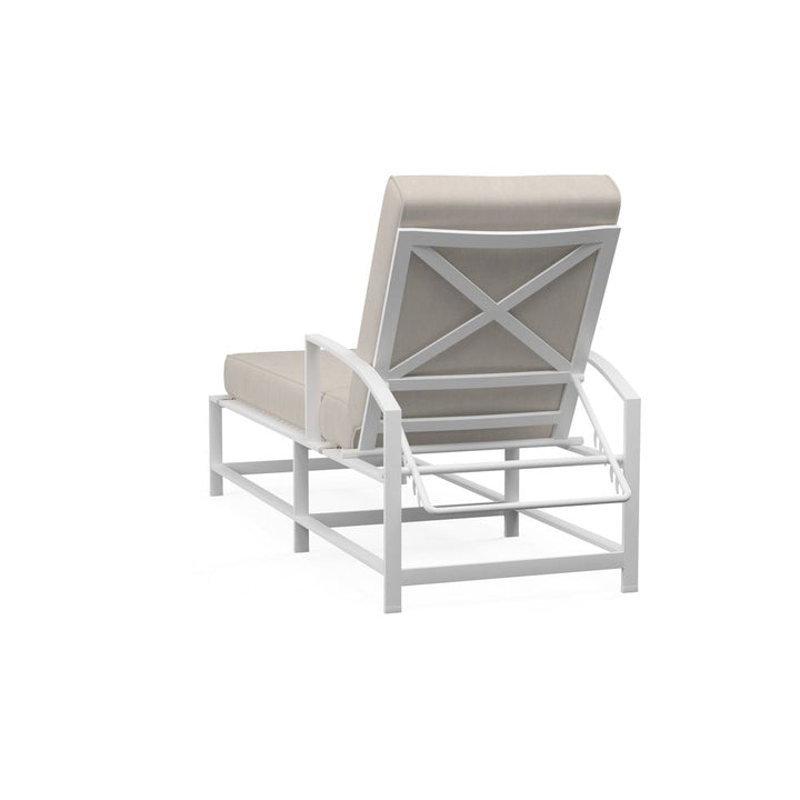 Outdoor Chaises Bristol Chaise in Canvas Flax w/ Self Welt