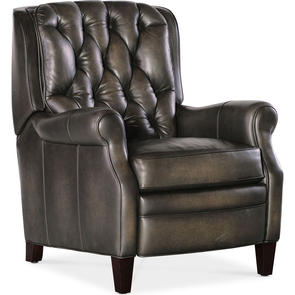 Lounge Chairs: Recliners Palmer Press Back Recliner - Grey