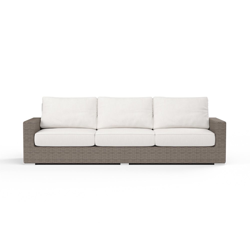 Outdoor Sofas and Sectionals Coronado Sofa in Canvas Flax w/ Self Welt
