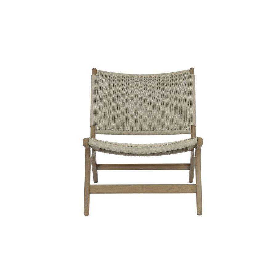 Outdoor Lounge Chairs Coastal Teak Cushionless Accent Chair